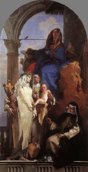 Giovanni Battista Tiepolo The Virgin Appearing to Dominican Saints oil painting image